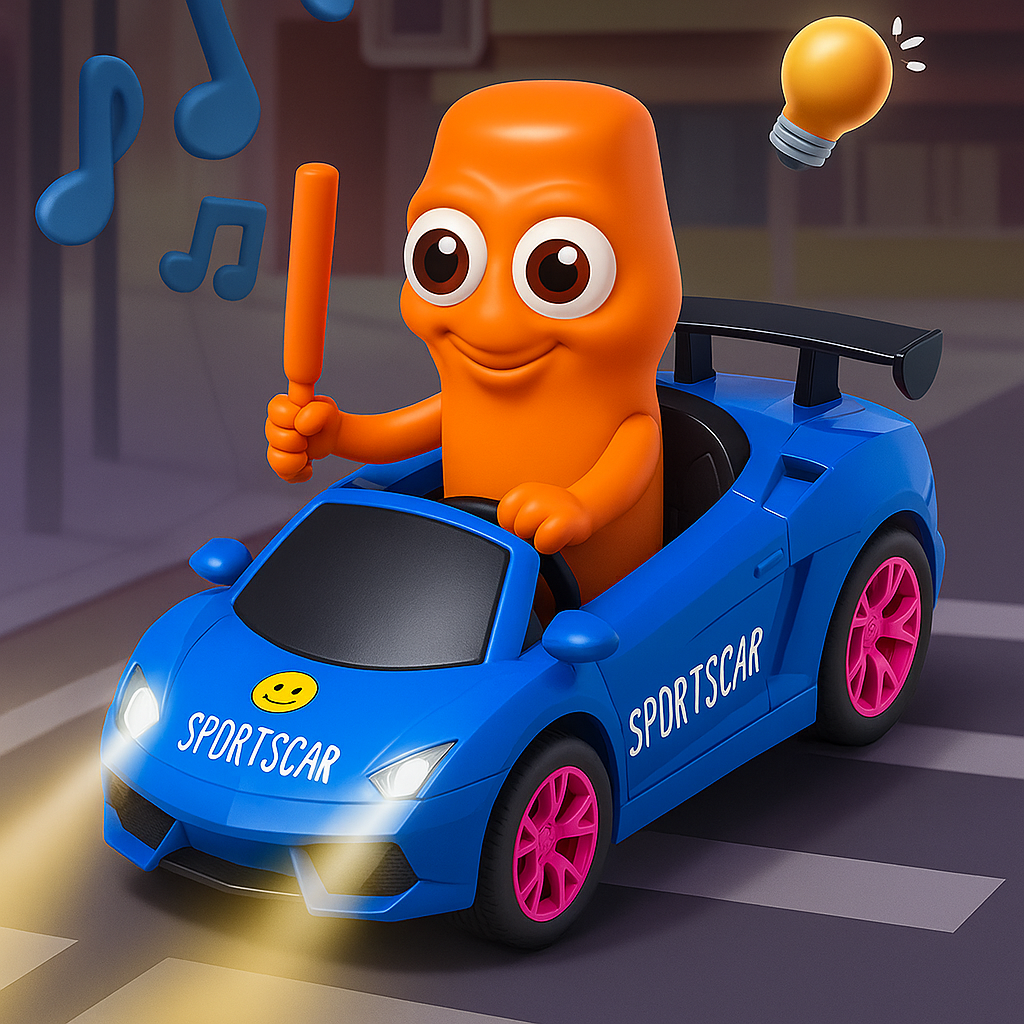 🚗 Carrito Bailarín de tung tung sahur y balerina capuchina 🎶