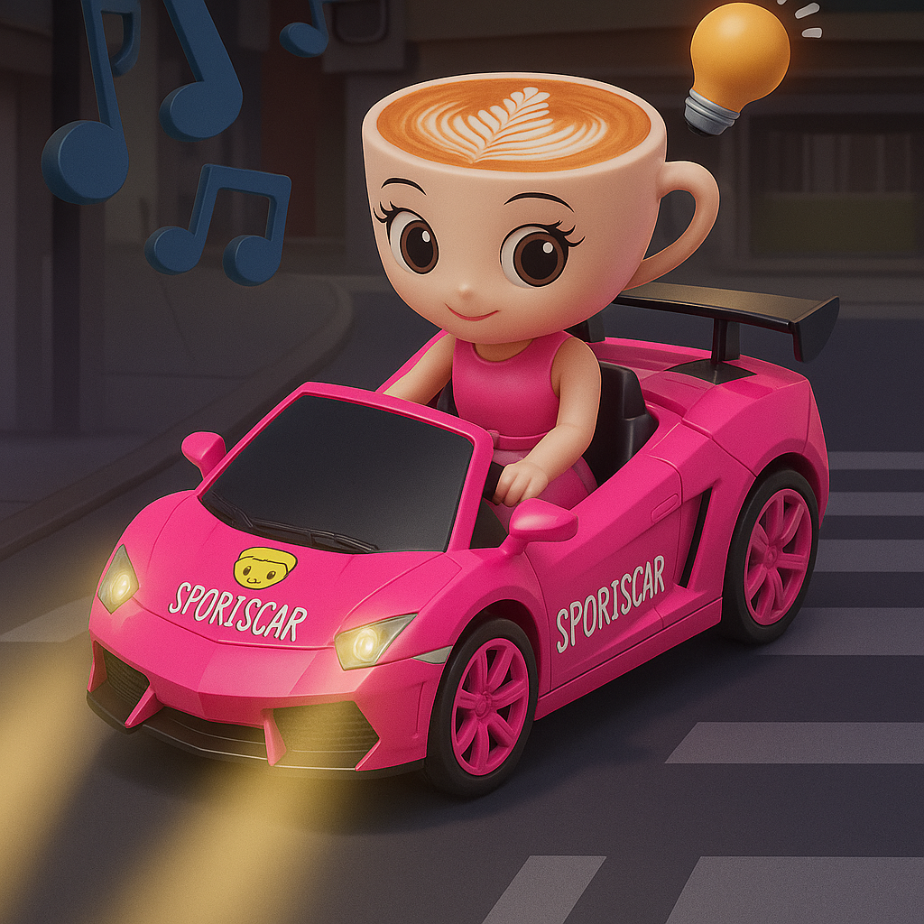 🚗 Carrito Bailarín de tung tung sahur y balerina capuchina 🎶