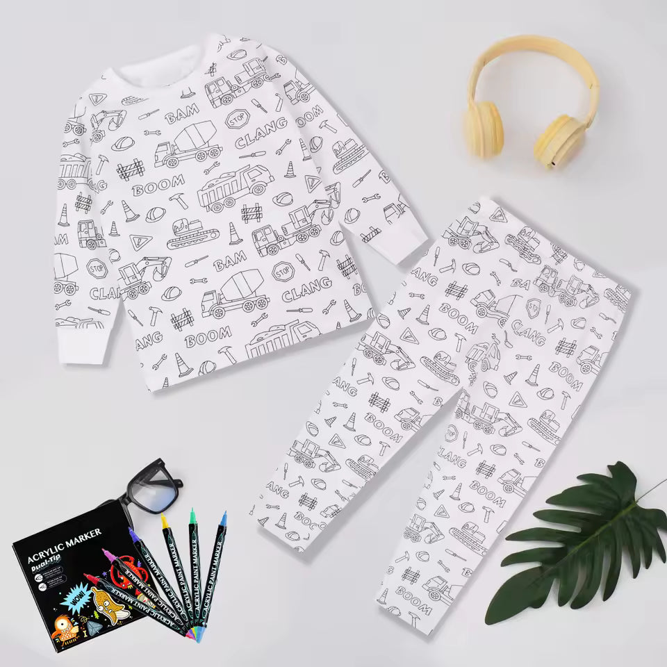 🎨 Pijamas Creativas (Marcadores Incluidos)