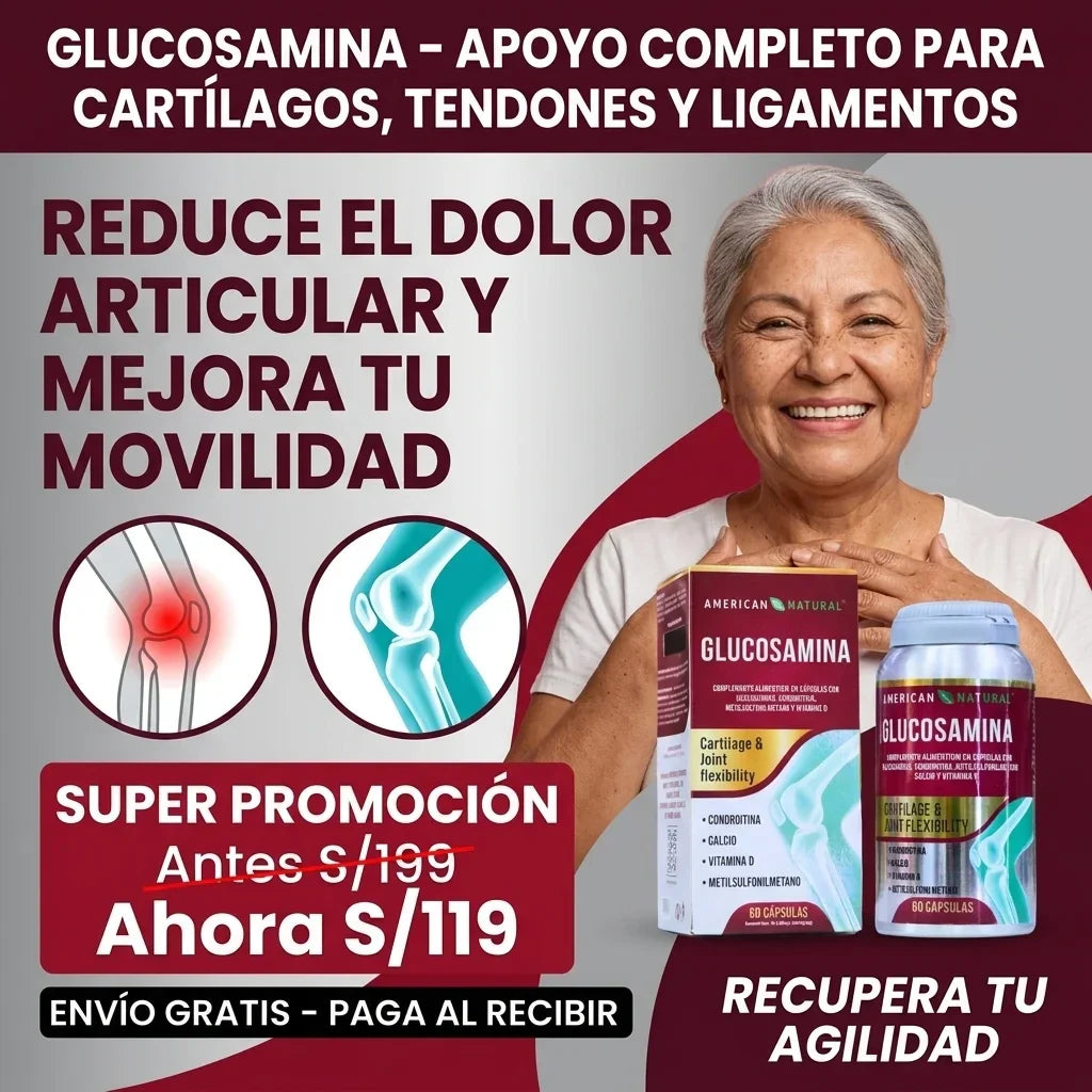 Glucosamina – Reduce el Dolor Articular y Mejora tu Movilidad,